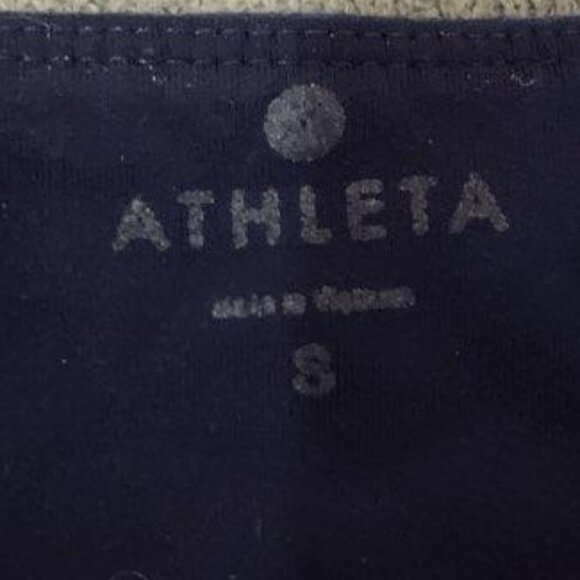 ATHLETA Womens Leggings Space Dye Splits REVELATION Capri Crop Blue Size XS - Picture 5 of 5